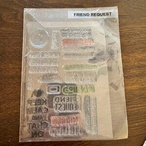 Friend Request Clear Acrylic Stamp Set